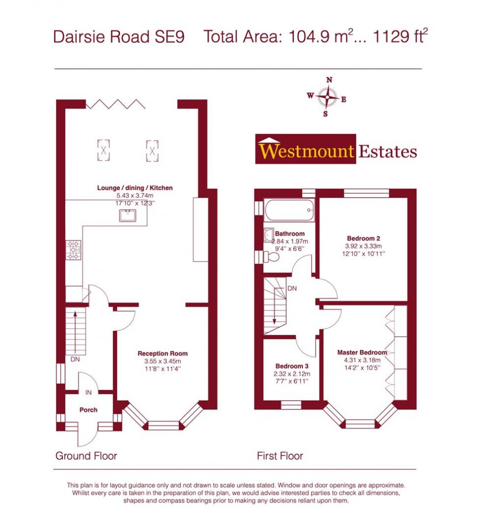 Floorplan for Dairsie Road, Eltham,SE9