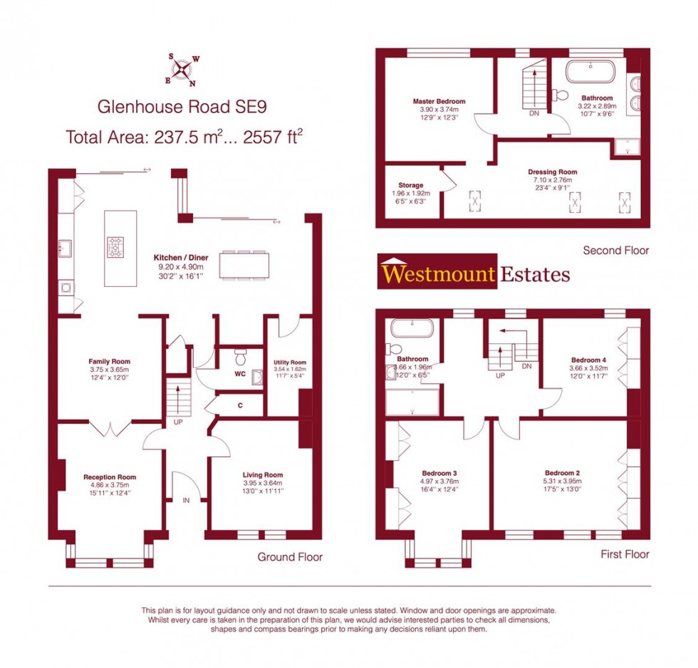 Floorplan for Glenhouse Road, London, SE9