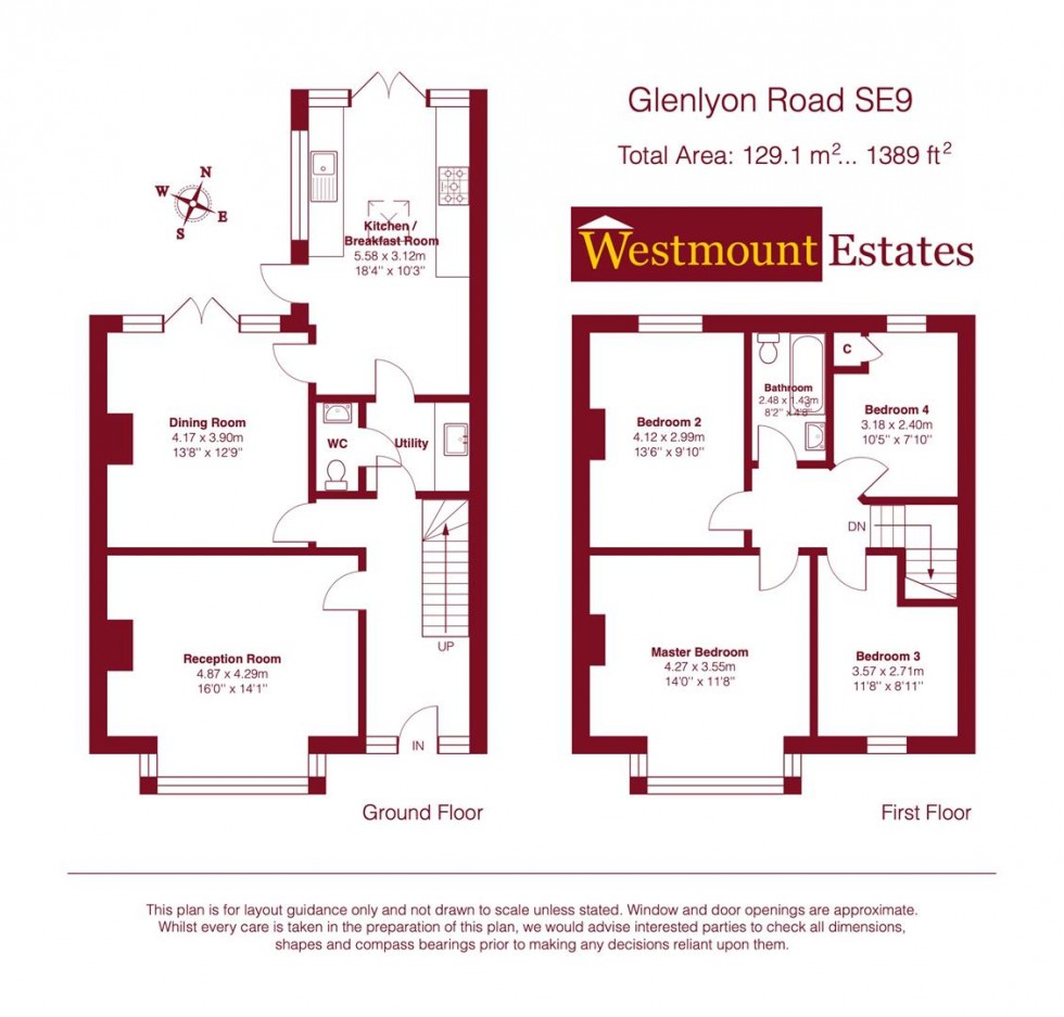 Floorplan for Glenlyon Road, London, SE9