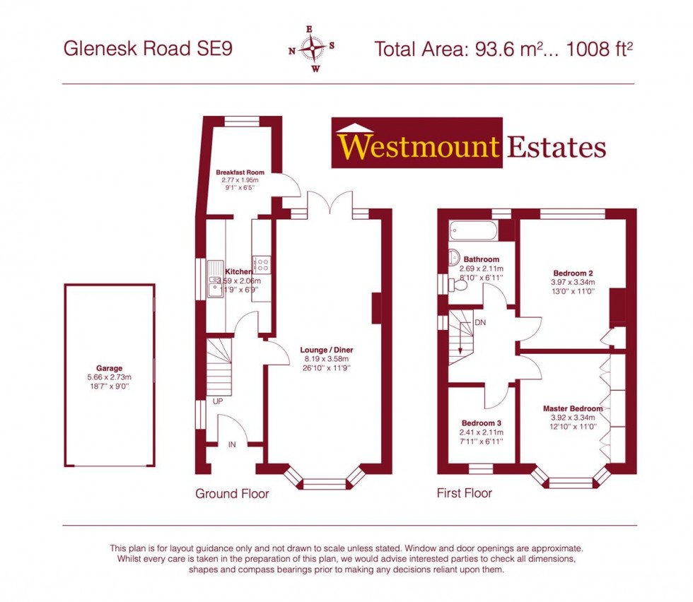 Floorplan for Glenesk Road, London