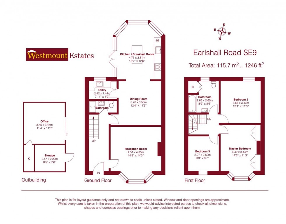 Floorplan for Earlshall Road, Eltham