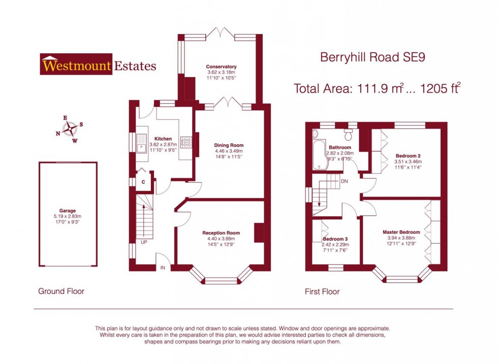 Floorplan for Berryhill, London, SE9