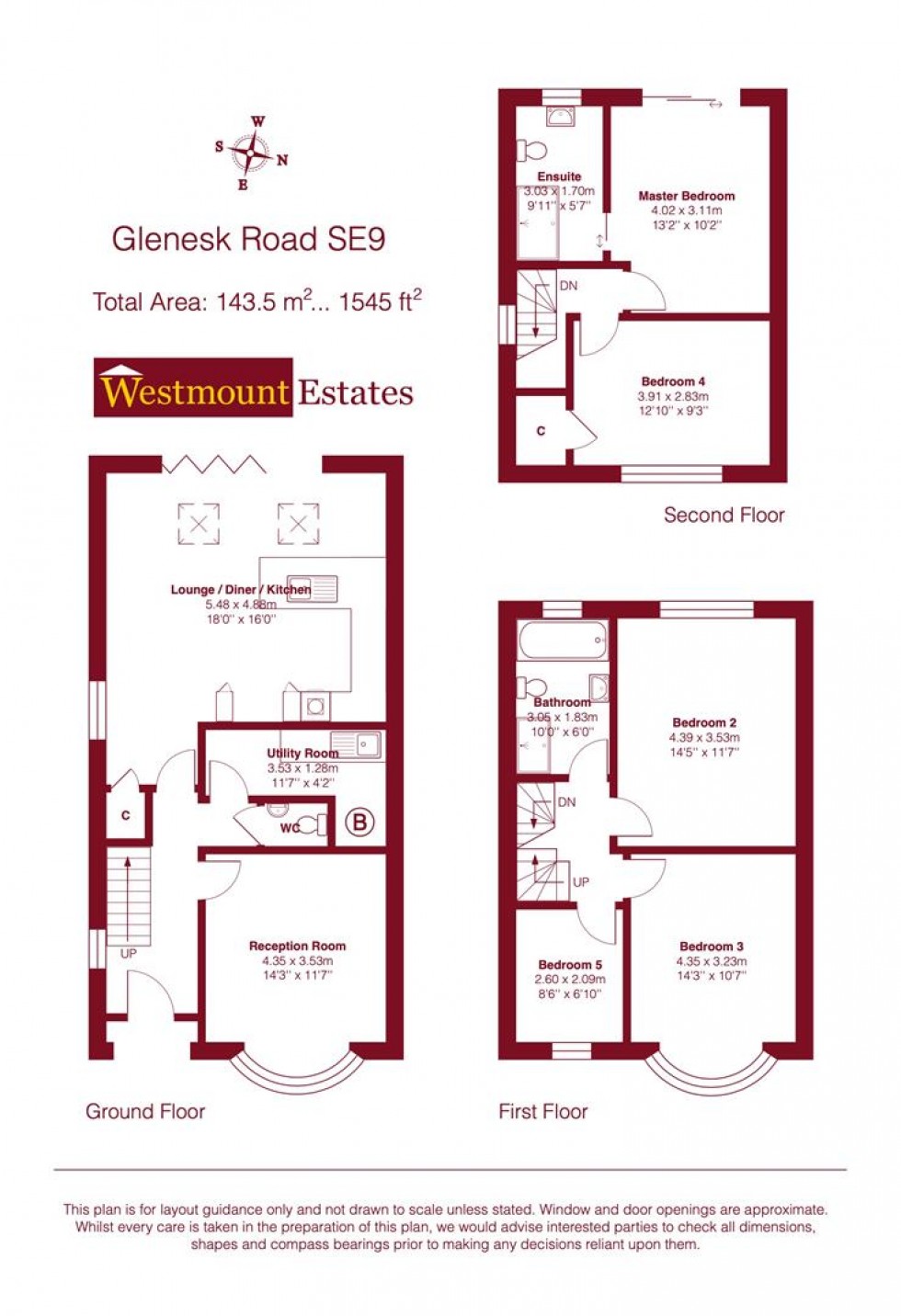 Floorplan for Glenesk Road, London, SE9