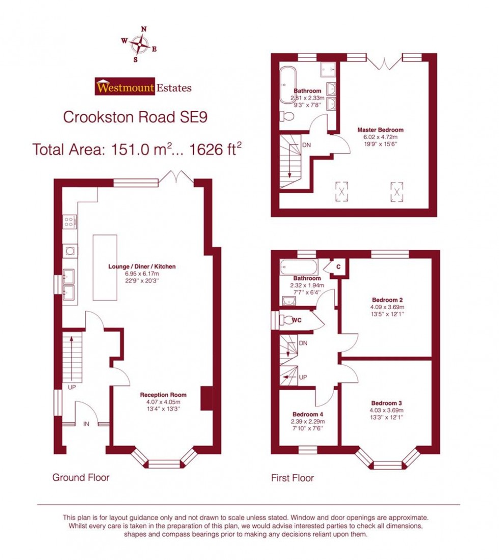 Floorplan for Crookston Road, London, SE9