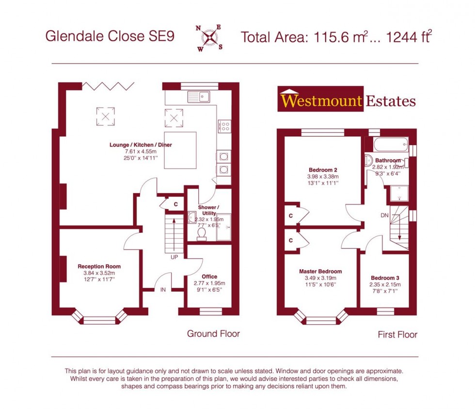 Floorplan for Glendale Close, Eltham, SE9