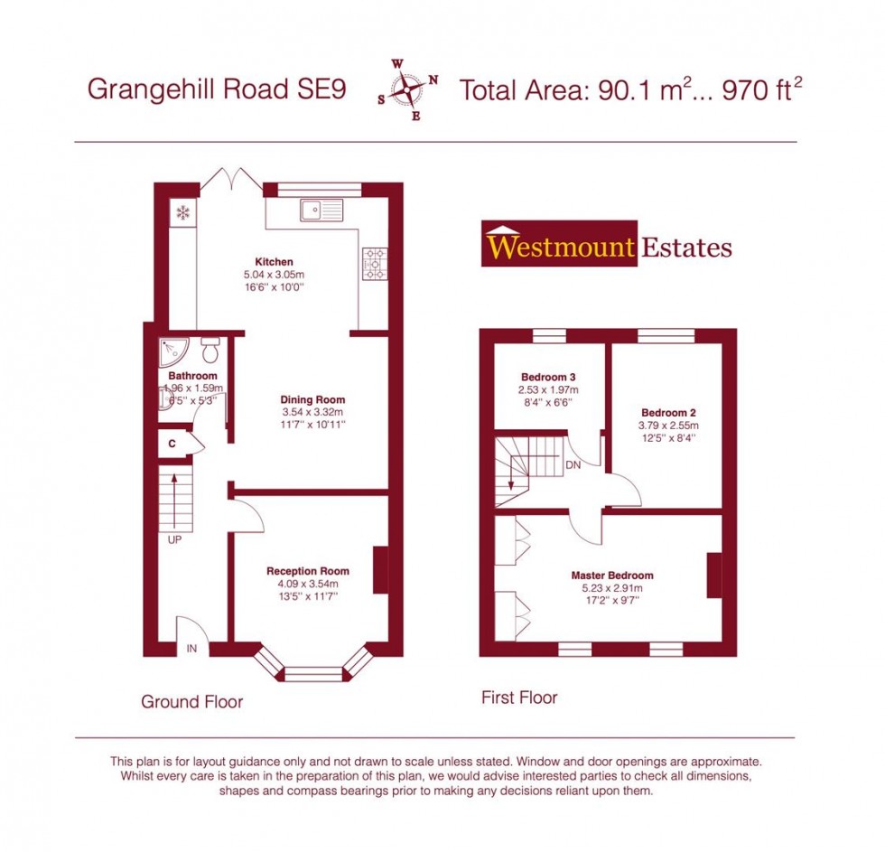 Floorplan for Grangehill Road, London, SE9