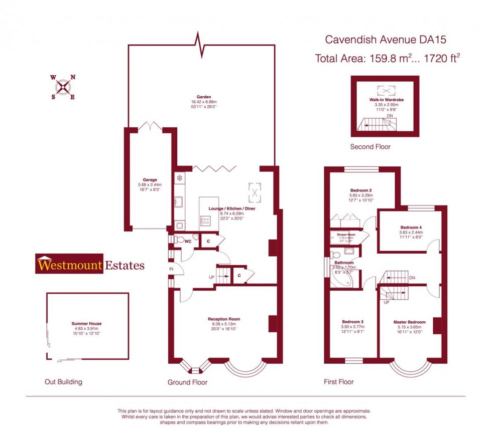 Floorplan for Cavendish Avenue, Sidcup