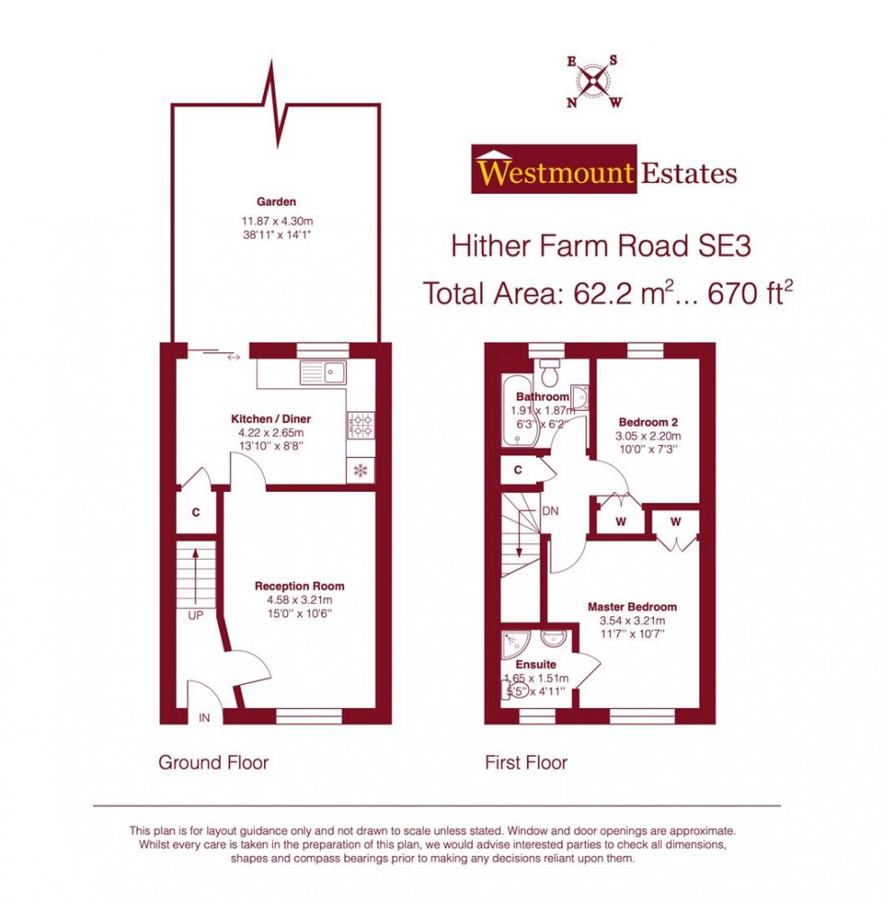 Floorplan for Hither Farm Road, London