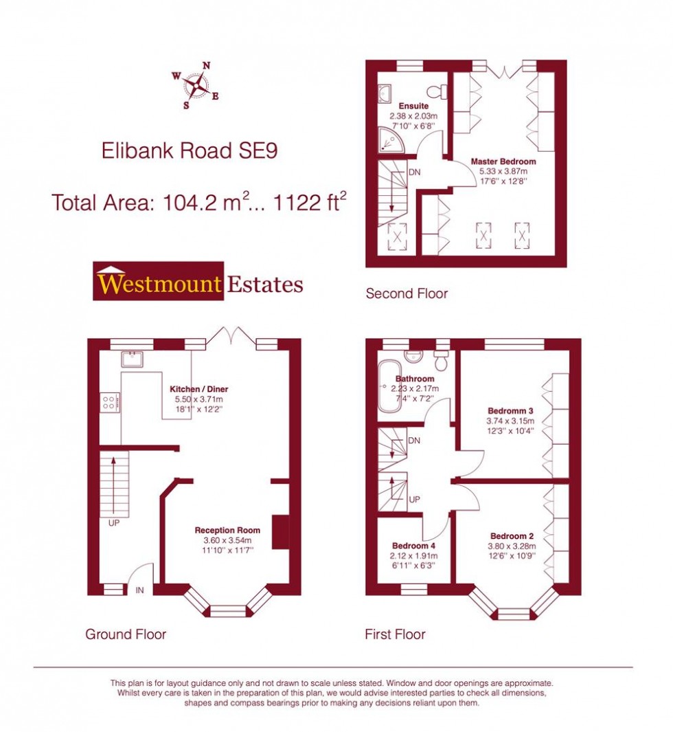 Floorplan for Elibank Road, London, SE9