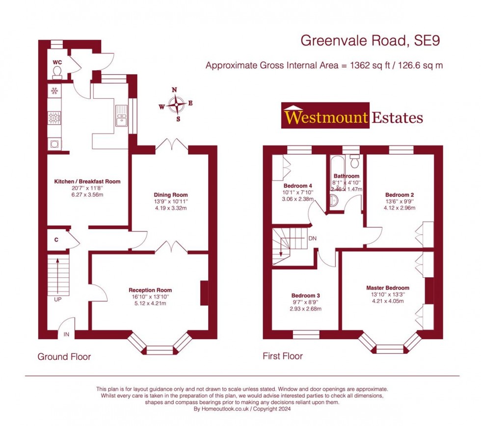 Floorplan for Greenvale Road, London