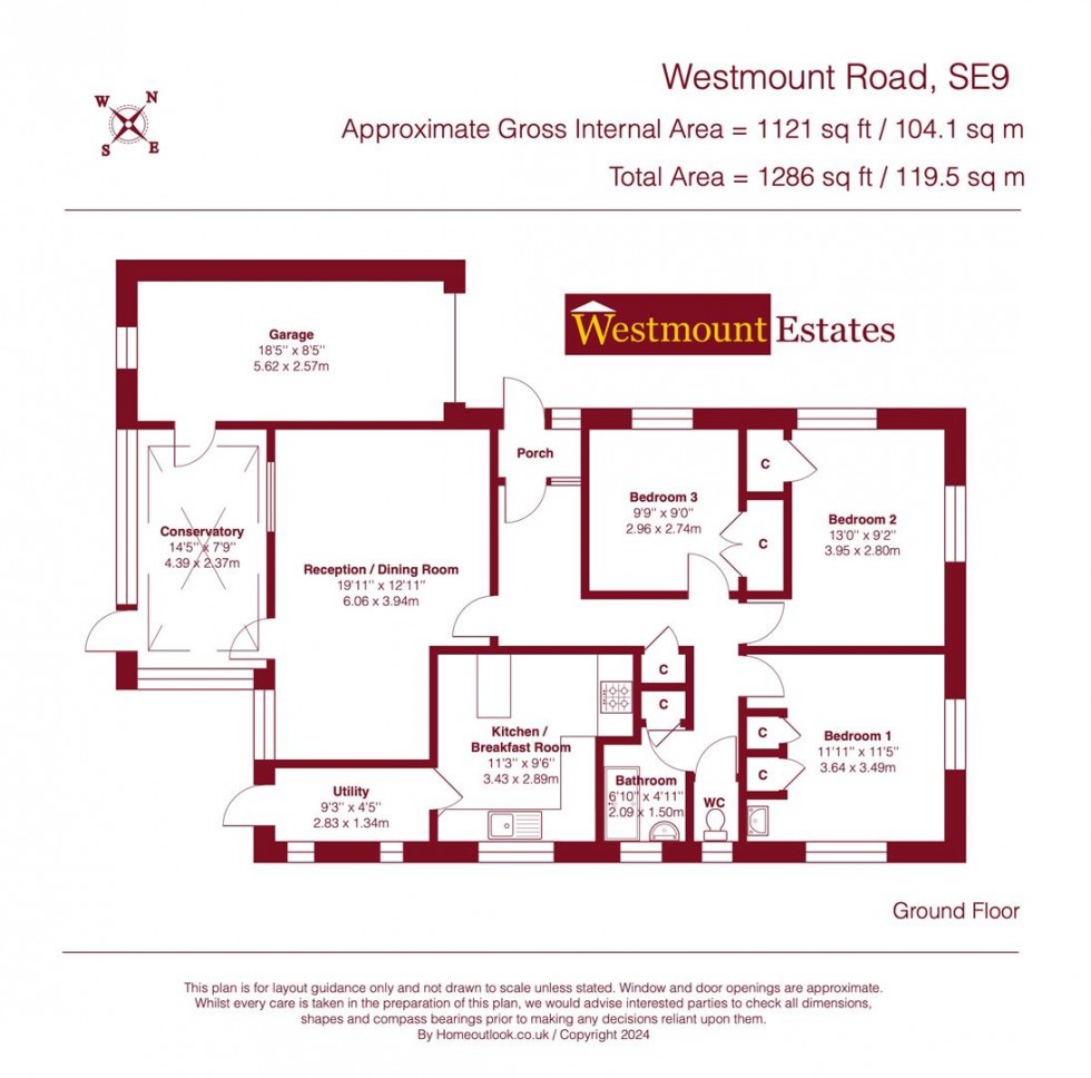 Floorplan for Westmount Road, London