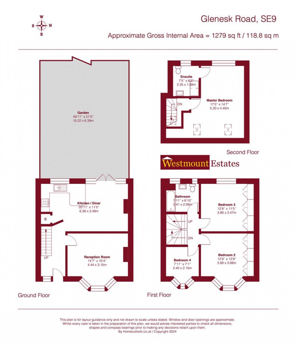 Floorplan for Glenesk Road, SE9