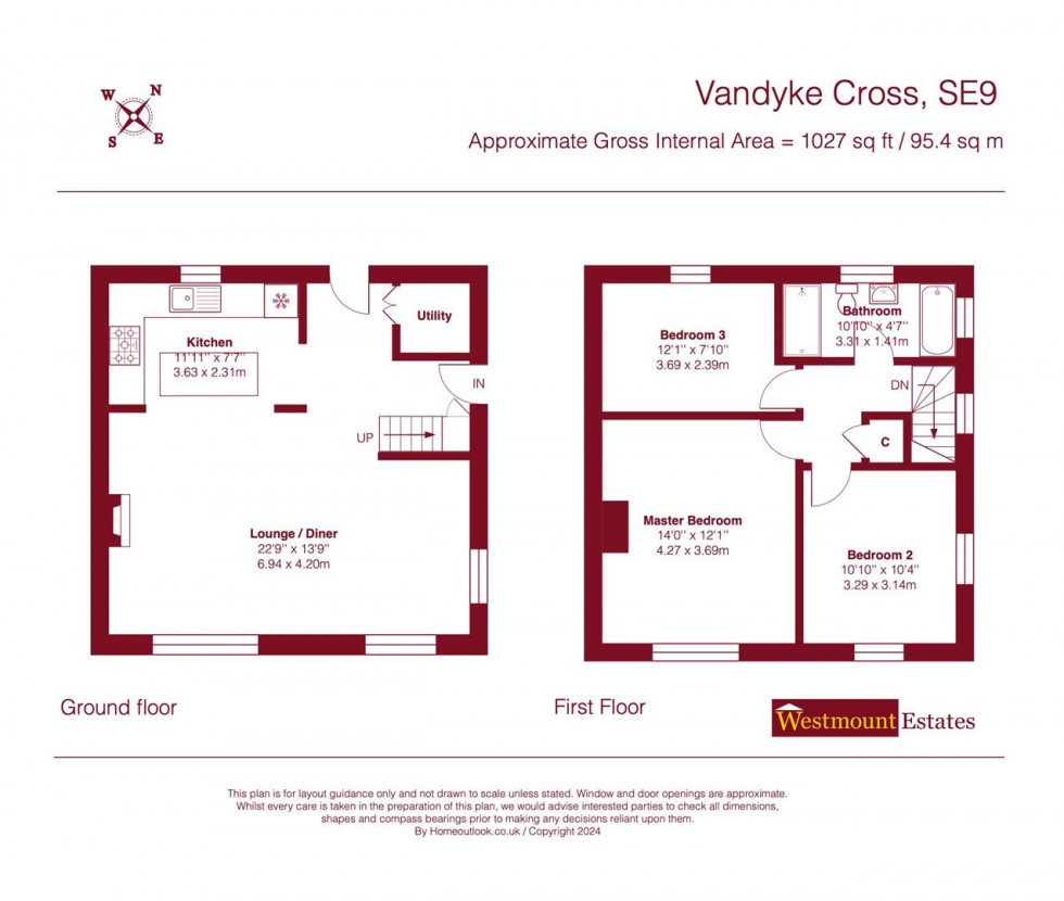 Floorplan for Vandyke Cross, London