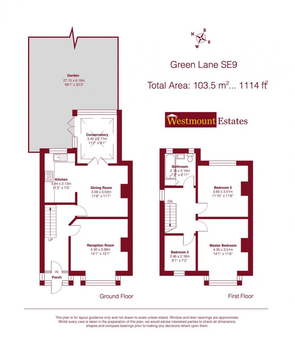 Floorplan for Green Lane, London, SE9