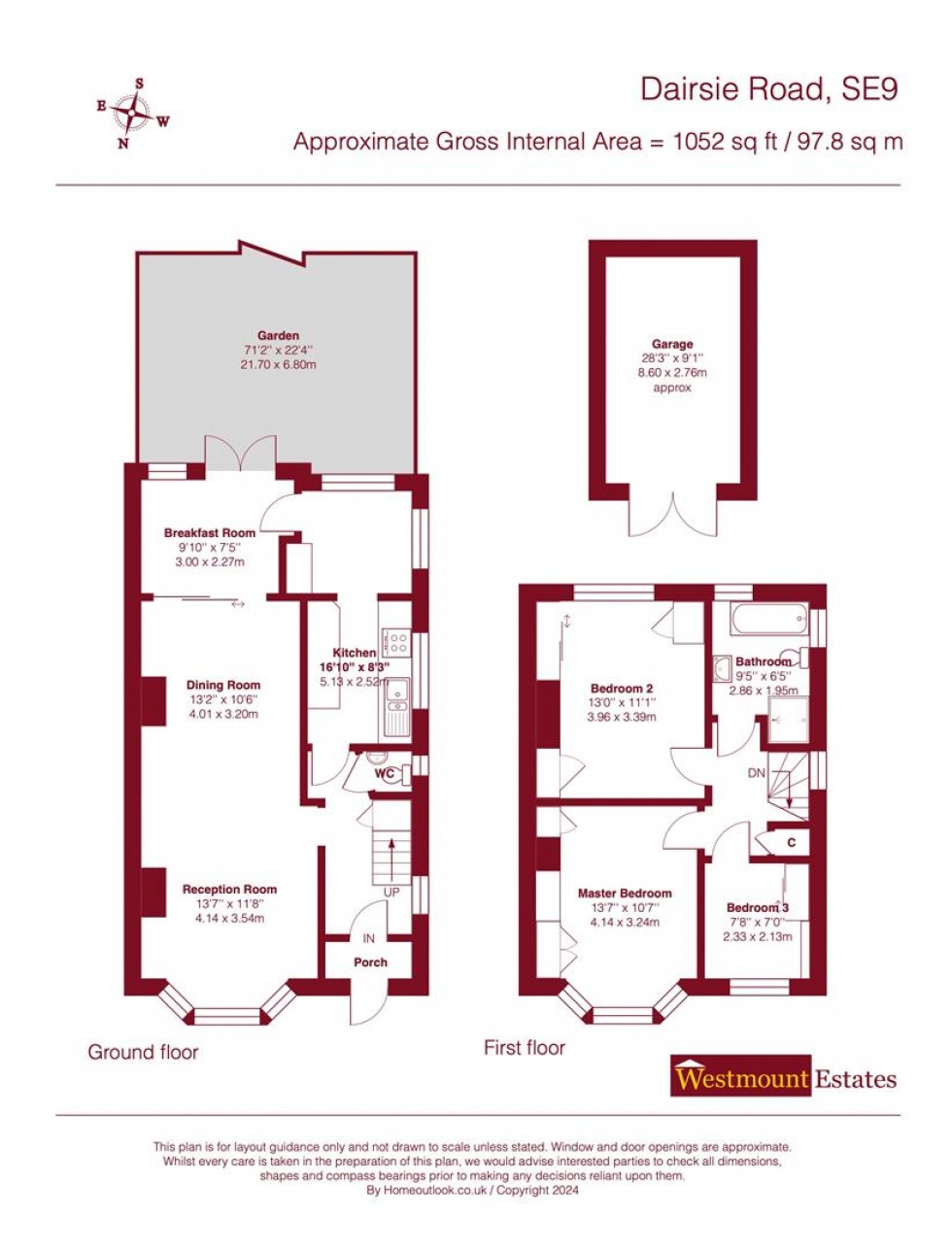 Floorplan for Dairsie Road, London