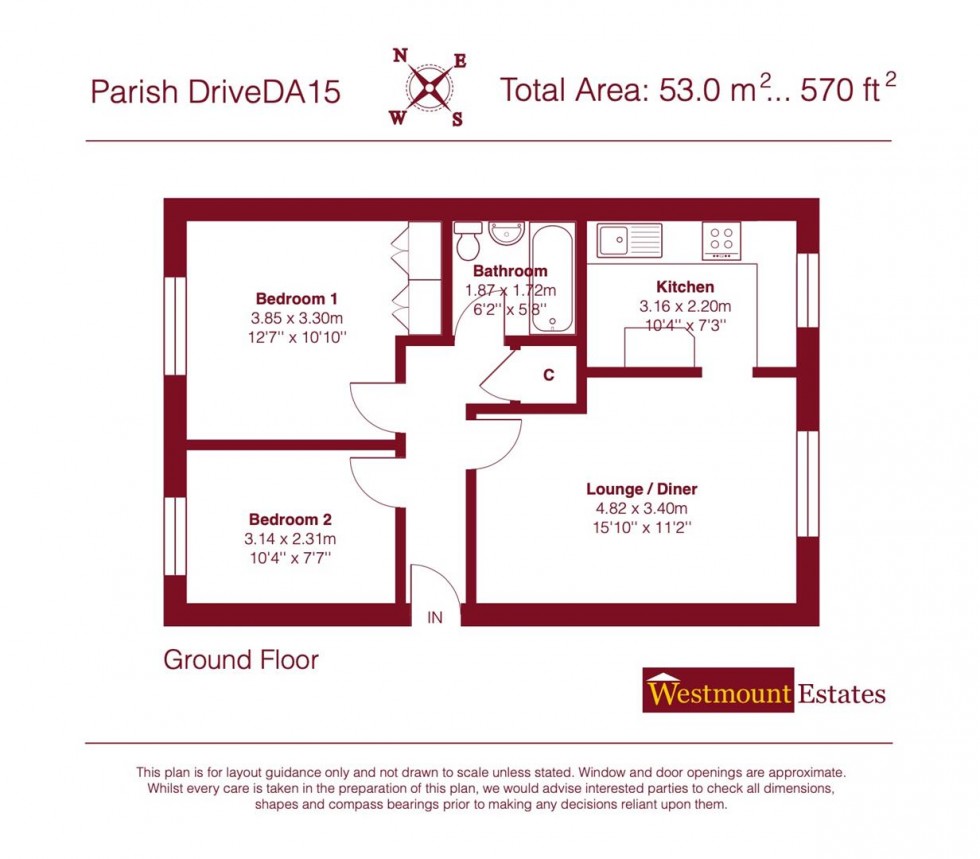 Floorplan for Parish Gate Drive, Sidcup, DA15