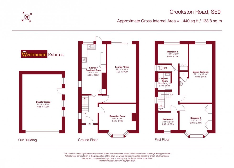 Floorplan for Crookston Road, London