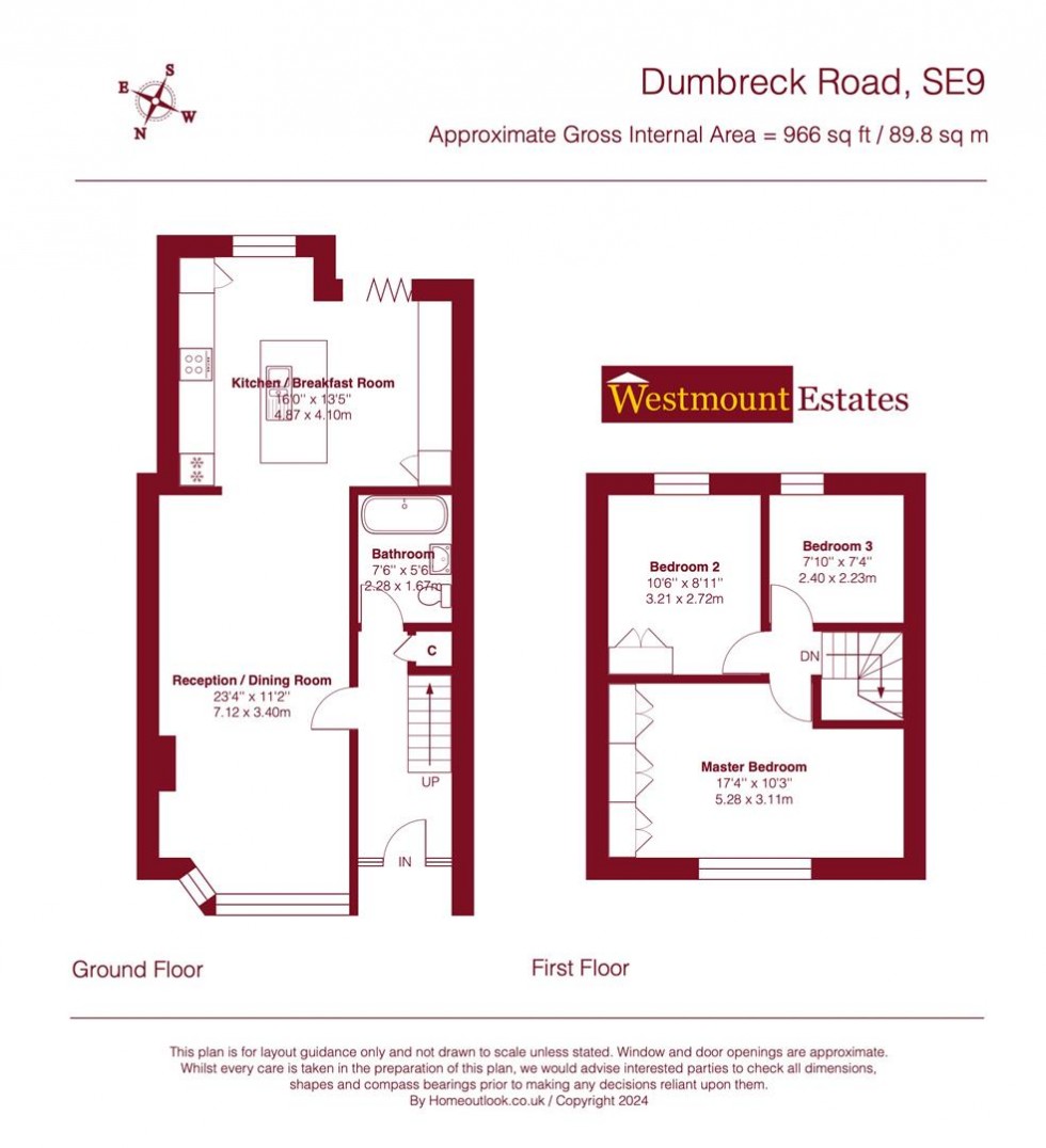 Floorplan for Dumbreck Road, London