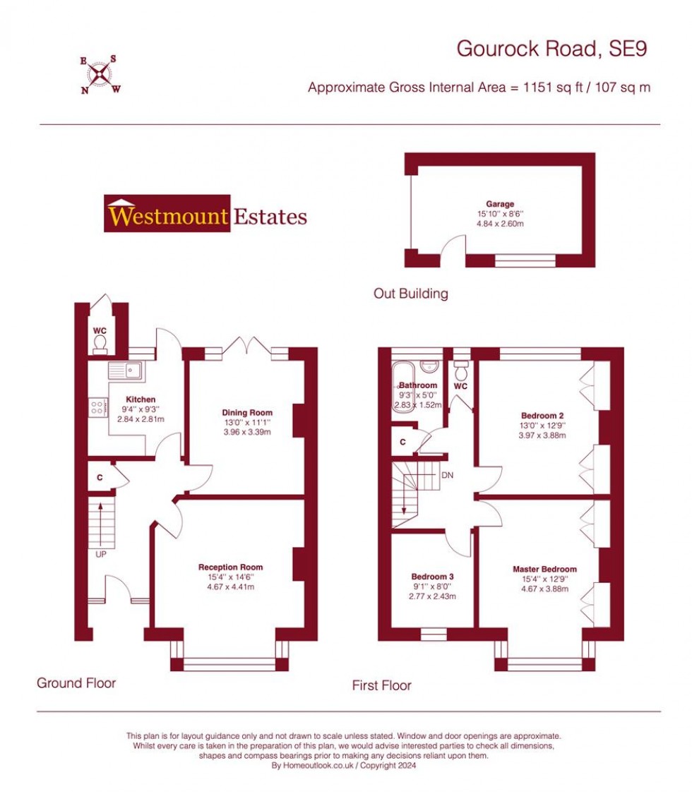 Floorplan for Gourock Road, SE9