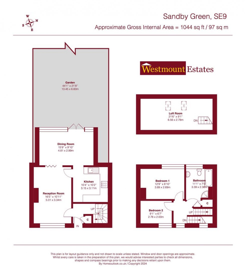 Floorplan for Sandby Green, London