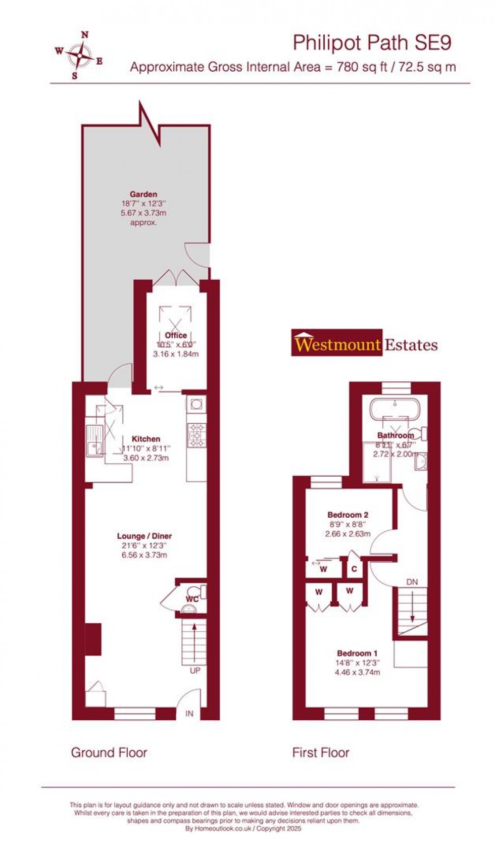 Floorplan for Philipot Path, London, SE9