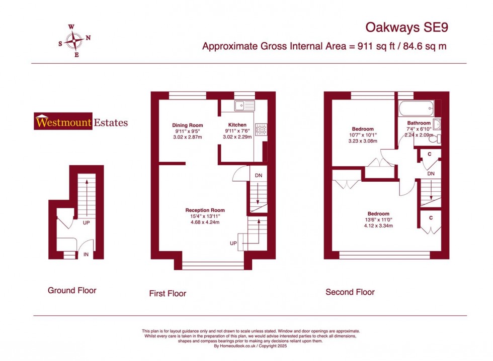 Floorplan for Oakways, London