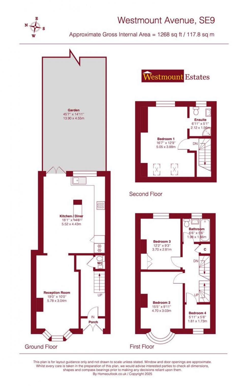 Floorplan for Westmount Road, London